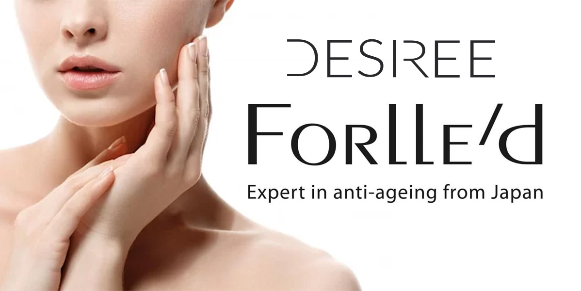 Luxe salon met Forlle'd huidverzorgingsproducten voor anti-aging behandelingen